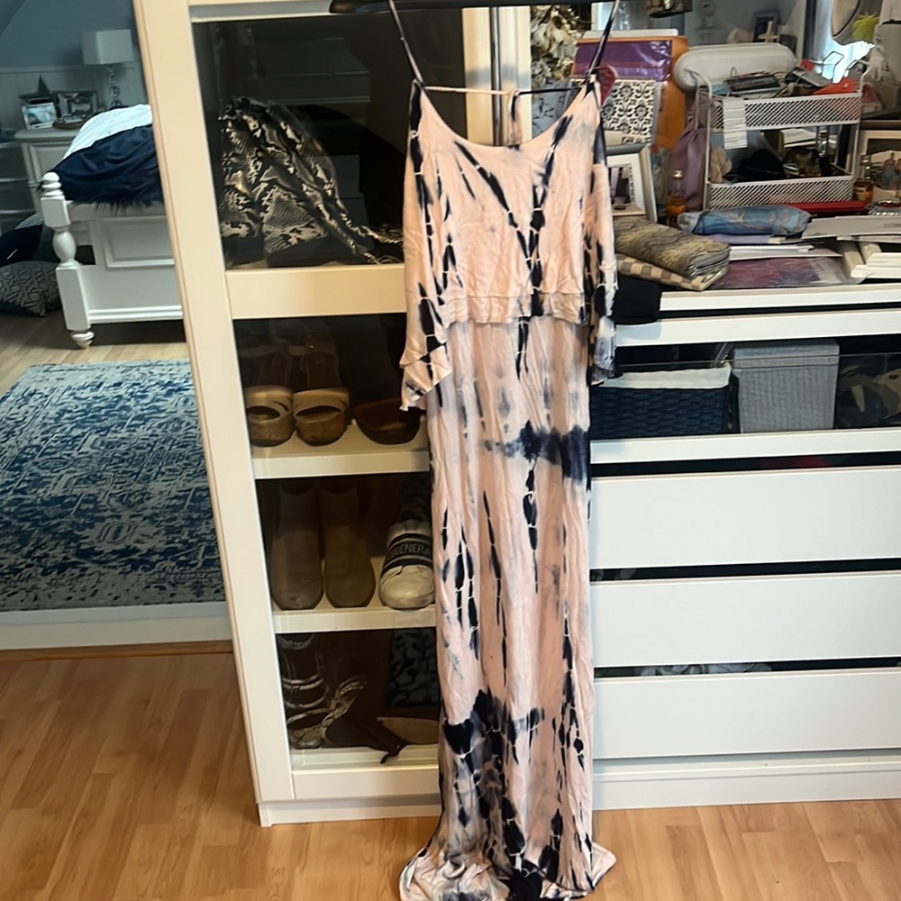 Tie dye maxi dress
